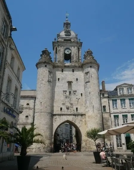 Puerta del reloj frontera entre el puerto y la ciudad